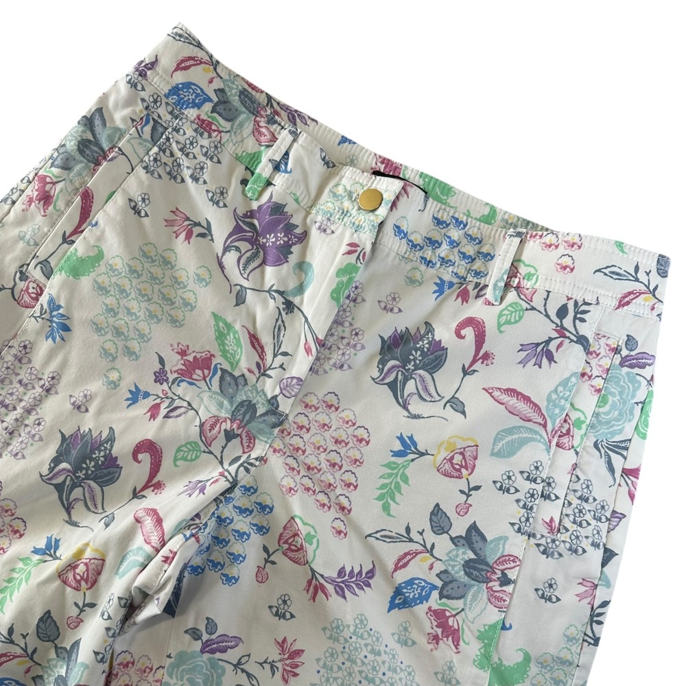 Talbots Cropped Floral Spring Whimsical Cottagecore Paisley Tropicalcore Pants